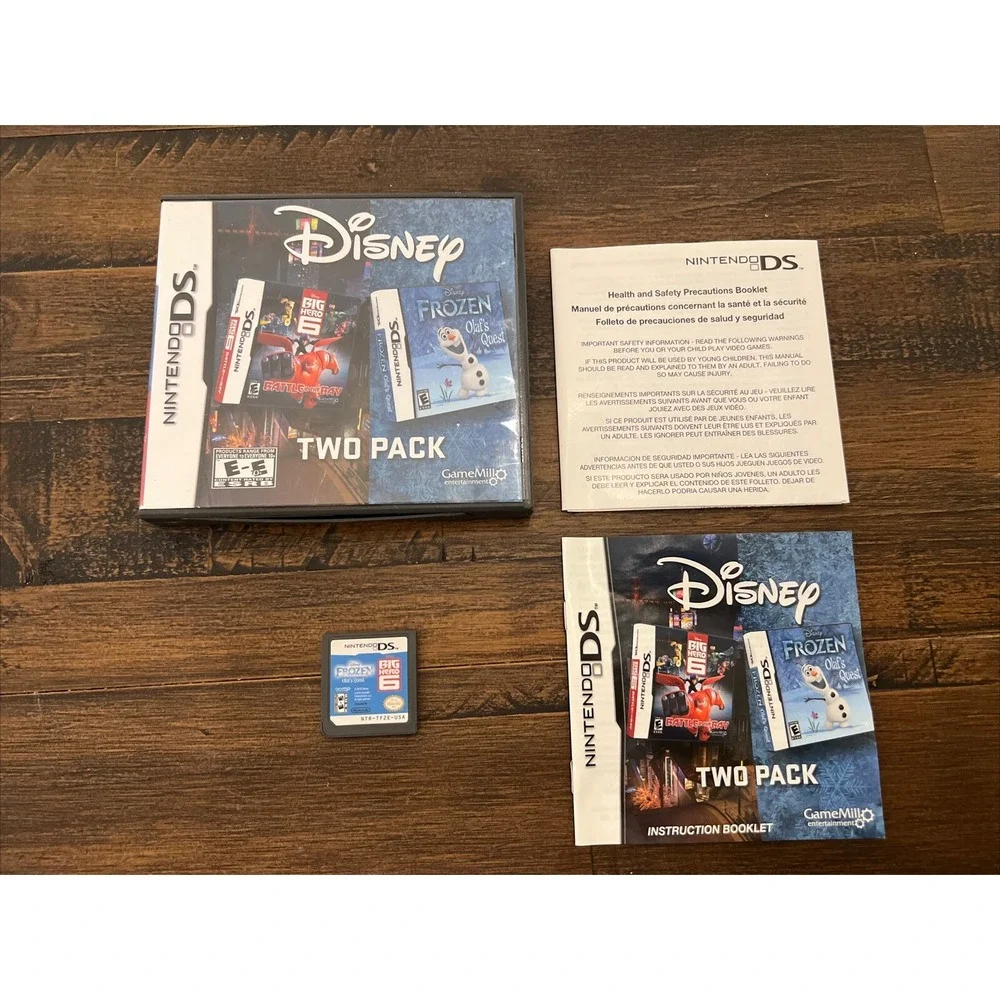 Nintendo DS Disney Big Hero 6 & And Frozen Olaf's Quest 2-Pack